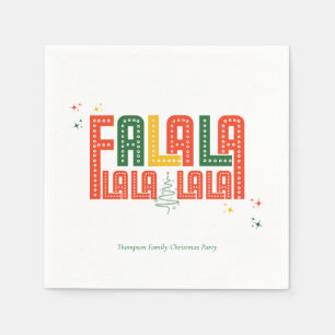 Servilleta De Papel Navidades familiares Karaoke Church Carols Service