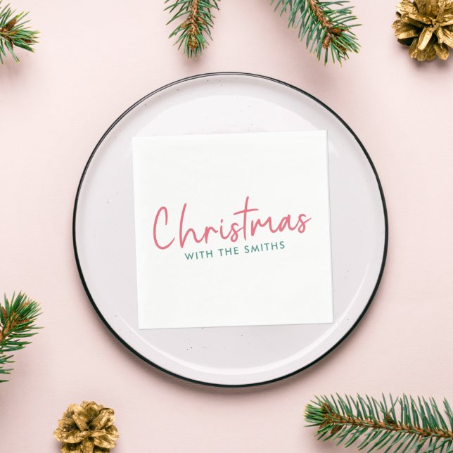 Servilleta De Papel Navidades familiares | Nombre de la familia Minima (Subido por el creador)