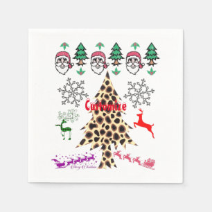Servilleta De Papel Navidades feos al azar de Mishmash Thunder_Cove