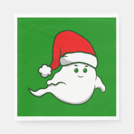 Servilleta De Papel navidades feos fantasma espeluznante verde