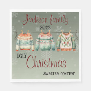 Servilleta De Papel Navidades feos sudan toallas de Personalizado temá