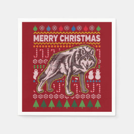 Servilleta De Papel Navidades feos Sweater Wildlife Series
