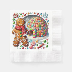 Servilleta De Papel Navidades festivos fiesta de galletas de pan de je