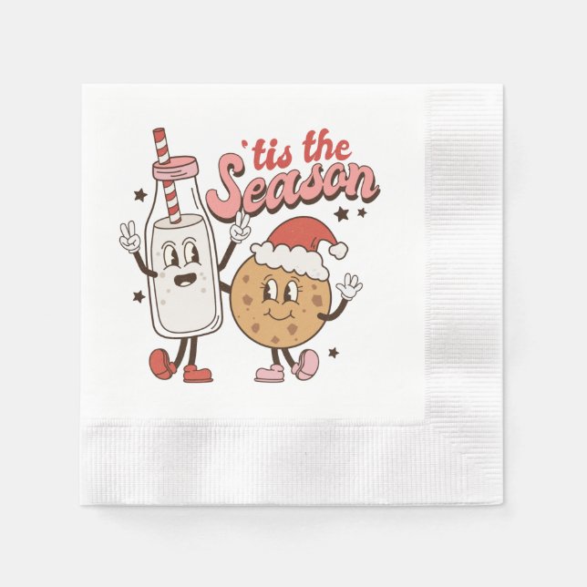 Servilleta De Papel Navidades festivos galletas de leche (Anverso)