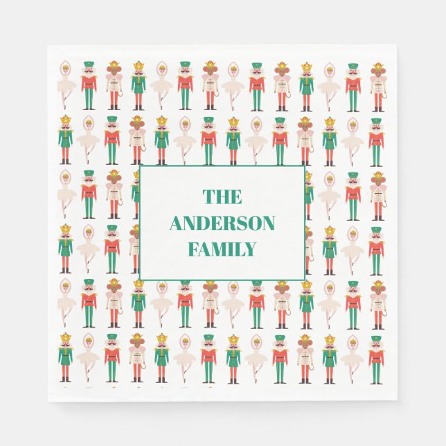 Servilleta De Papel Navidades festivos Navidades de desnucracker (Anverso)