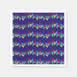 Servilleta De Papel Navidades festivos resaltan cuerdas en azul