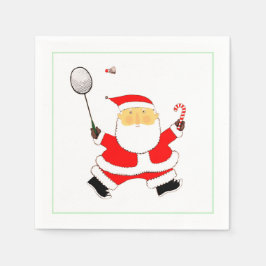 Servilleta De Papel Navidades Fiesta Badminton