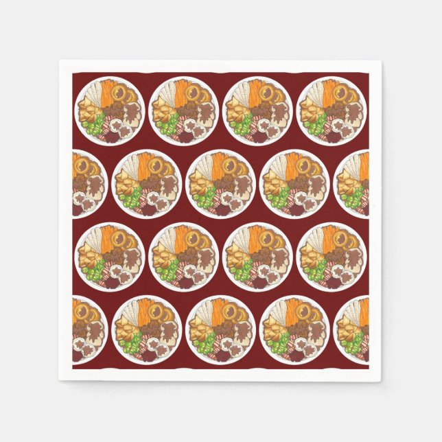 Servilleta De Papel Navidades Fiesta de cena Gran Bretaña Festividad c (Anverso)