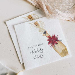 Servilleta De Papel Navidades Fiesta de Holiday Poinsettia