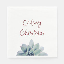 Servilleta De Papel Navidades Fiesta Desierto Suculento Botánico