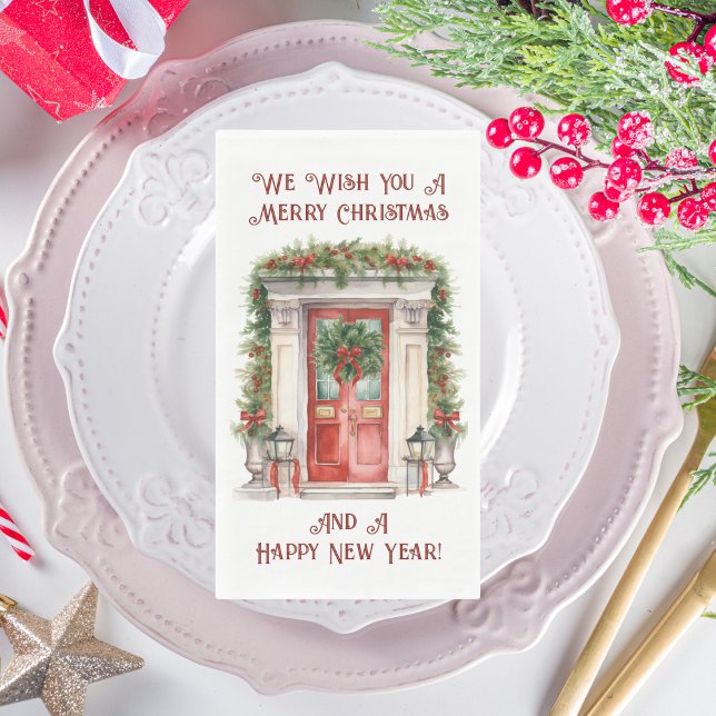 Servilleta De Papel Navidades Fiesta en casa (Christmas Party At Home Paper Napkin Guest Towels)