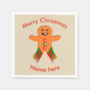 Servilleta De Papel Navidades Fiesta Gingerbread Man Paper Napkins