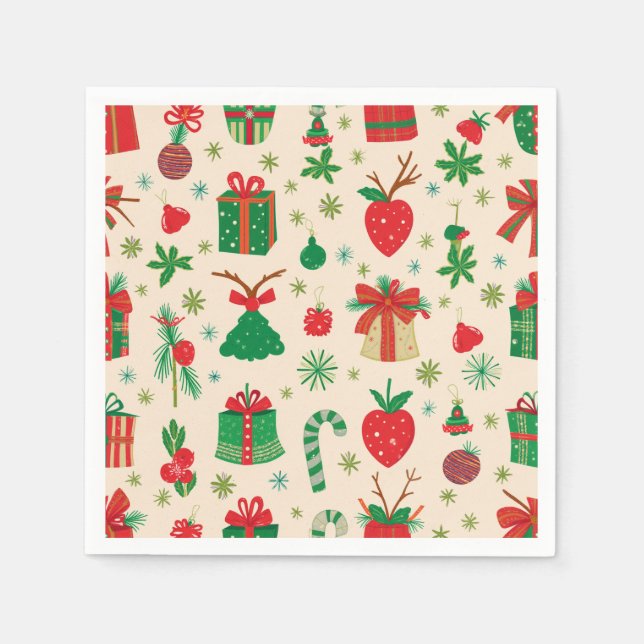 Servilleta De Papel Navidades Fiesta Napkins (Anverso)