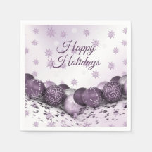 Navidades Fiesta Pink Purple Ornamakes Snowflakes