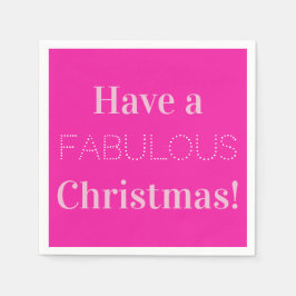 Servilleta De Papel Navidades Fiesta rosado moderno