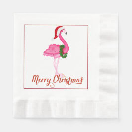 Servilleta De Papel Navidades Flamingo Tropicales