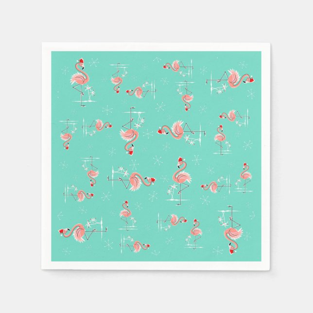 Servilleta De Papel Navidades Flamingo Twist papel servilleta (Anverso)