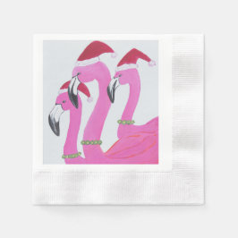 Servilleta De Papel Navidades Flamingos