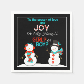 Servilleta De Papel Navidades Género Snowman revelan servilletas