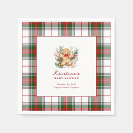 Servilleta De Papel Navidades Gingerbread Baby Shower Cocktail Napkin