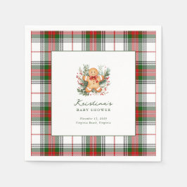 Servilleta De Papel Navidades Gingerbread Baby Shower Cocktail Napkin
