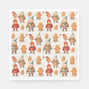 Servilleta De Papel Navidades Gingerbread Man