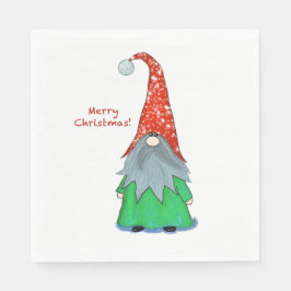 Servilleta De Papel Navidades Gnome Luncheon Napkin