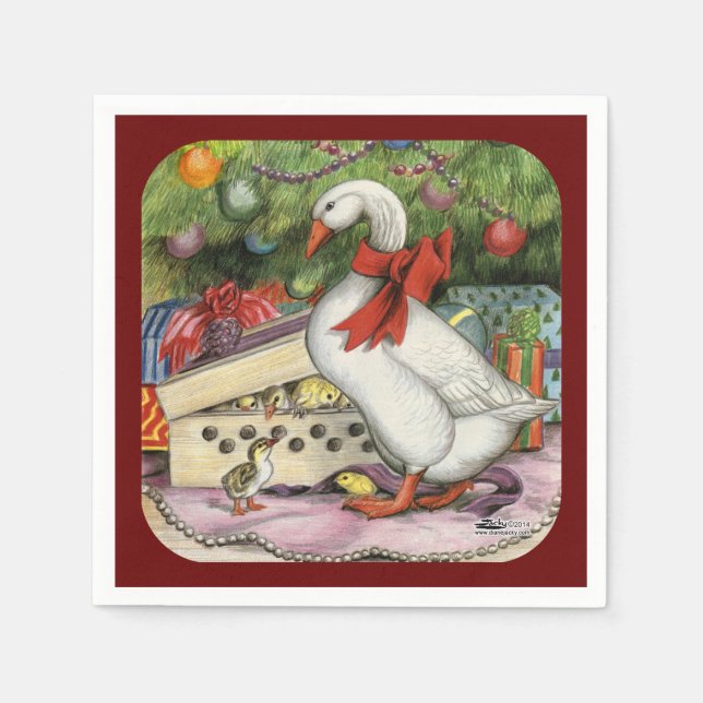 Servilleta De Papel Navidades Goose (Anverso)