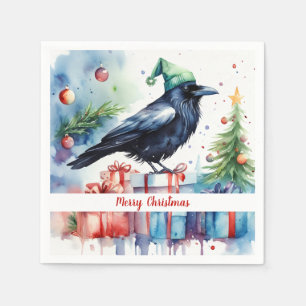 Servilleta De Papel Navidades Gorra Festive Crow - Papel