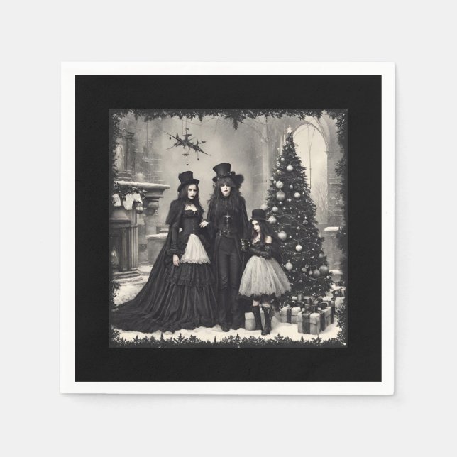 Servilleta De Papel Navidades góticos (Anverso)