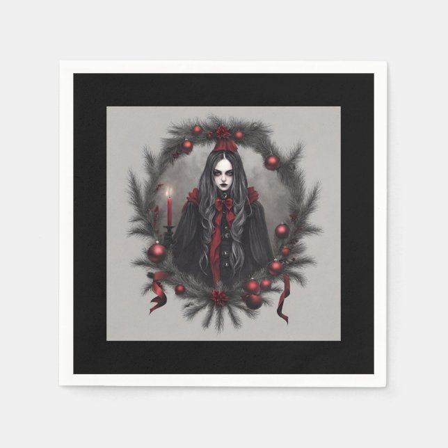 Servilleta De Papel Navidades góticos (Anverso)