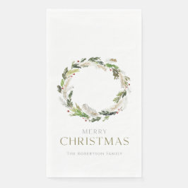 Servilleta De Papel Navidades Greenery Wreath