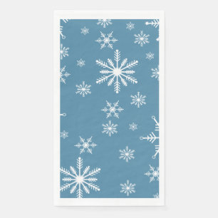 Servilleta De Papel Navidades Hacen Snowflake Con El Azul