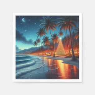 Servilleta De Papel Navidades hawaianos/tropicales