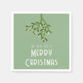 Servilleta De Papel Navidades Holiday Mistletoe
