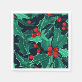 Servilleta De Papel Navidades Holly