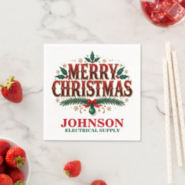 Servilleta De Papel Navidades Holly Office Fiesta