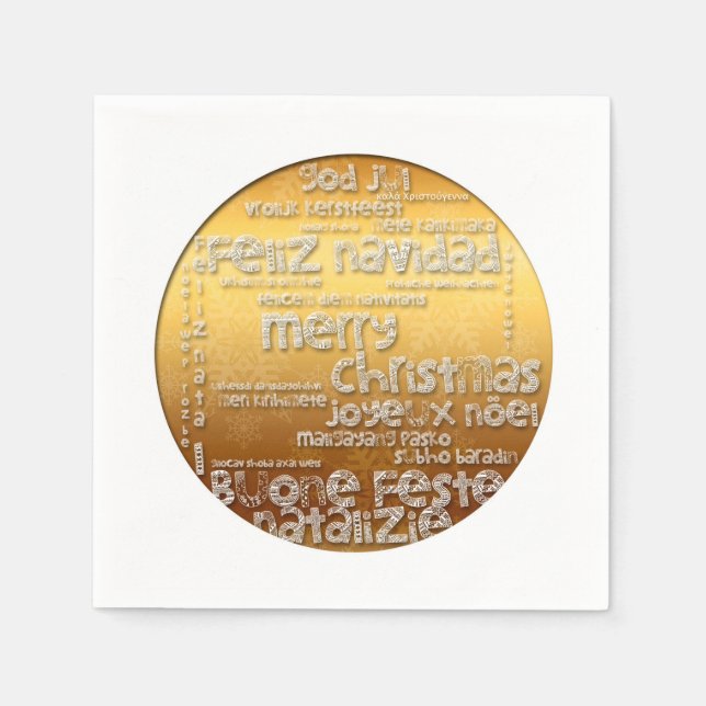 Servilleta De Papel Navidades internacionales Navidad Noel Paper Napki (Anverso)