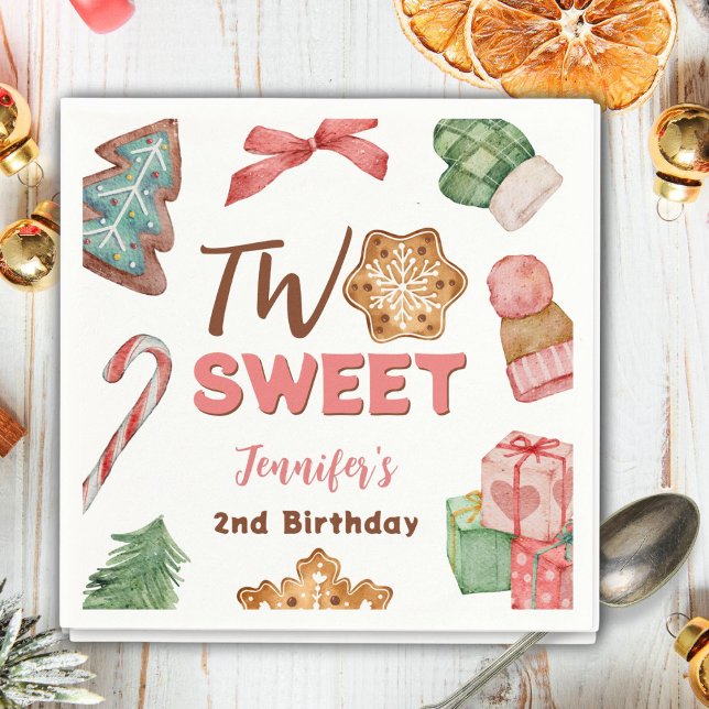 Servilleta De Papel Navidades Invierno 2 Chica de cumpleaños Cute Cook (Subido por el creador)