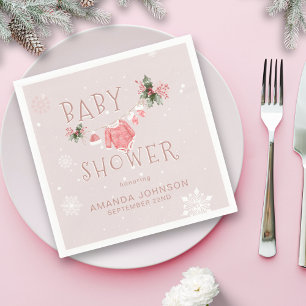 Servilleta De Papel Navidades invierno hace frío fuera de Baby Shower