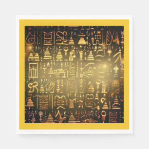 Servilleta De Papel Navidades Jeroglíficos Egipcios 2