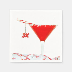 Servilleta De Papel Navidades juegan con cóctel con Candy Cane