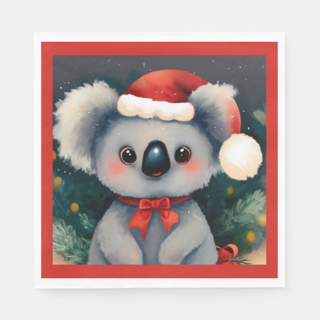 Servilleta De Papel Navidades Koala 1 (Anverso)
