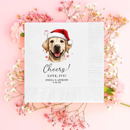 Servilleta De Papel Navidades Labrador Perro vitoreo personalizado