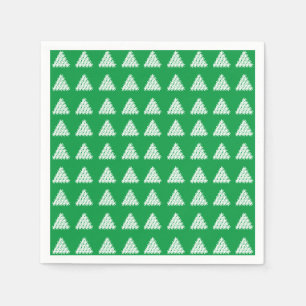 Servilleta De Papel Navidades Libro de Stars Trees sobre la nieve blan