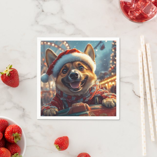 Servilleta De Papel Navidades malineses de montaña rusa (In situ)