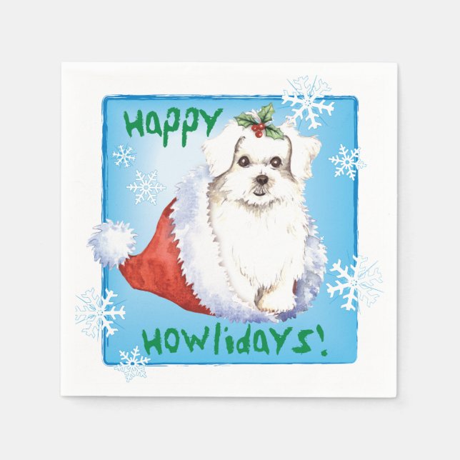 Servilleta De Papel Navidades malteses (Anverso)