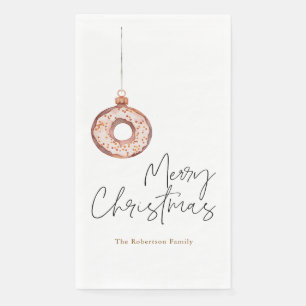 Servilleta De Papel Navidades minimalistas Donut Ornament