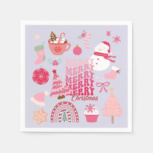 Servilleta De Papel Navidades modernos (Anverso)