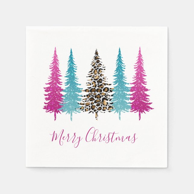 Servilleta De Papel Navidades modernos de impresión de animales turque (Anverso)